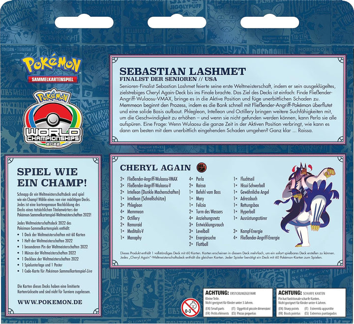 Pokémon-Sammelkartenspiel: Weltmeisterschaftsdeck 2022: Sebastian Lashmet, Sebastian Lashmet