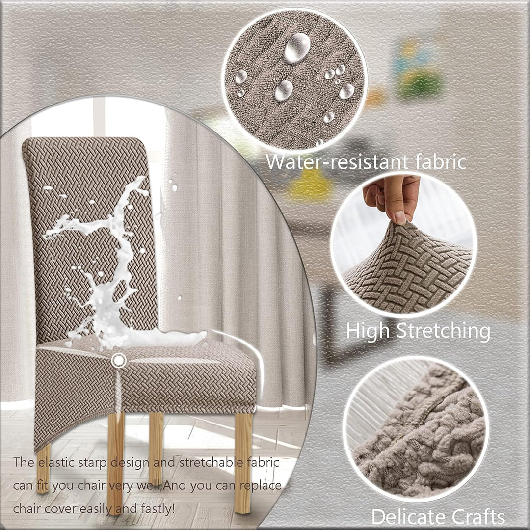 KELUINA XL Stuhlhussen,Universal Stretch Stuhlhussen 2er 4er 6er Set Stuhlbezug für Stuhl Esszimmer