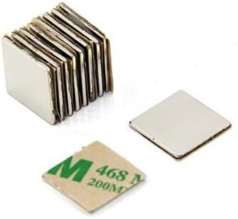 Magnetastico® | 40 Stück Selbstklebende Neodym Magnete N52 Quadrat 15x15x1 mm | Starke Klebemagnete