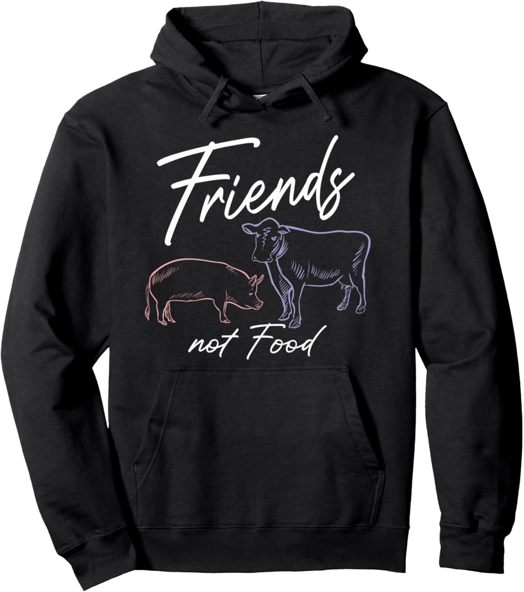 Friends Not Food Vegetarier Tierschutz Veganer Pullover Hoodie