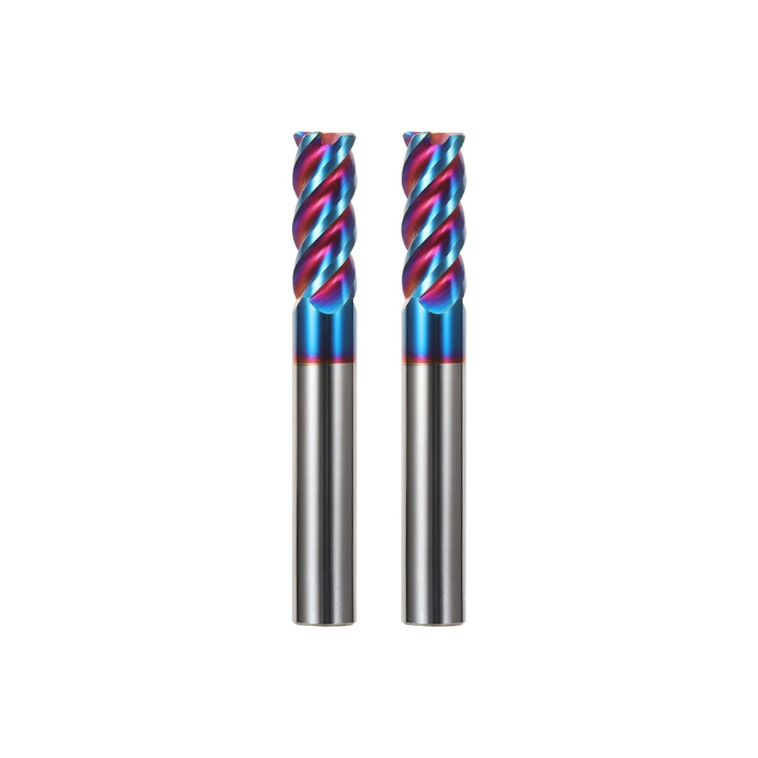 Hartmetall Schaftfräser 4.0 * 50mm*2, 4 Schneiden, NACO4 Beschichtet HRC65, VHM Fräser, CNC Fräser f