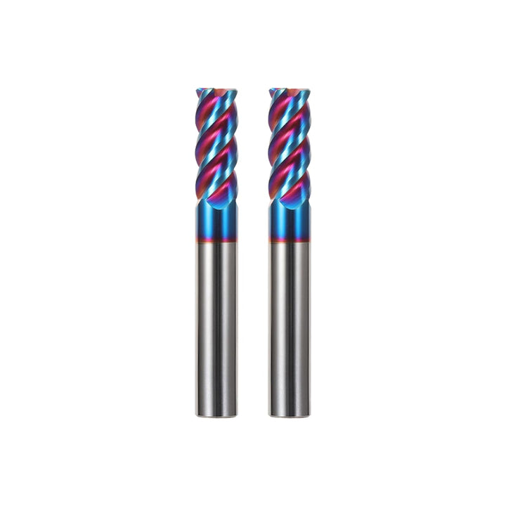 Hartmetall Schaftfräser 4.0 * 50mm*2, 4 Schneiden, NACO4 Beschichtet HRC65, VHM Fräser, CNC Fräser f