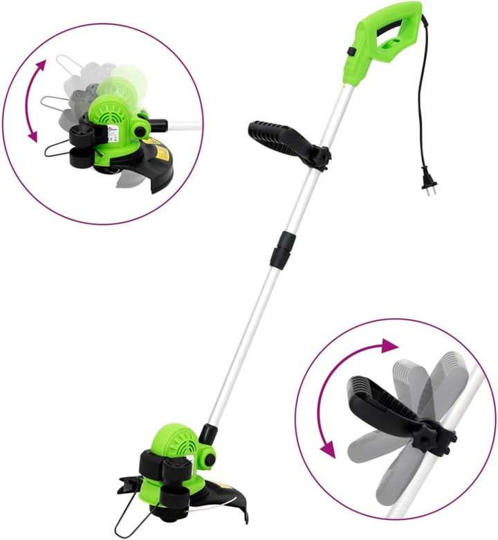 Elektro-Rasentrimmer 550 W Teleskopstiel 29 cm Schnittbreite für Rasenkanten und schwer zugängliche