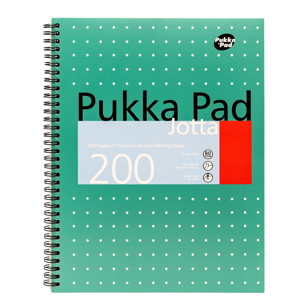 Pukka Jotta Spiralbuch (Format A4) Metallic Pack of 1 Lined, Pack of 1 Lined