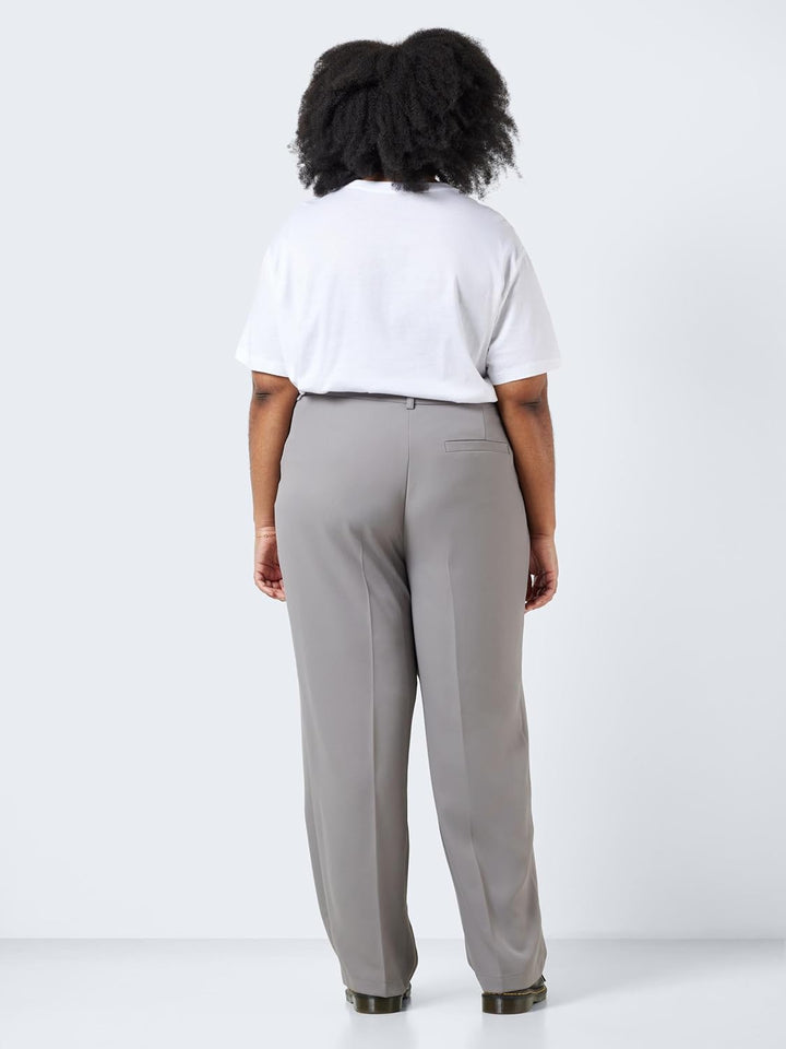 Noisy may Damen Nmdrewie Hw Straight Pants Ko Curve Hose 46 Titanium, 46 Titanium
