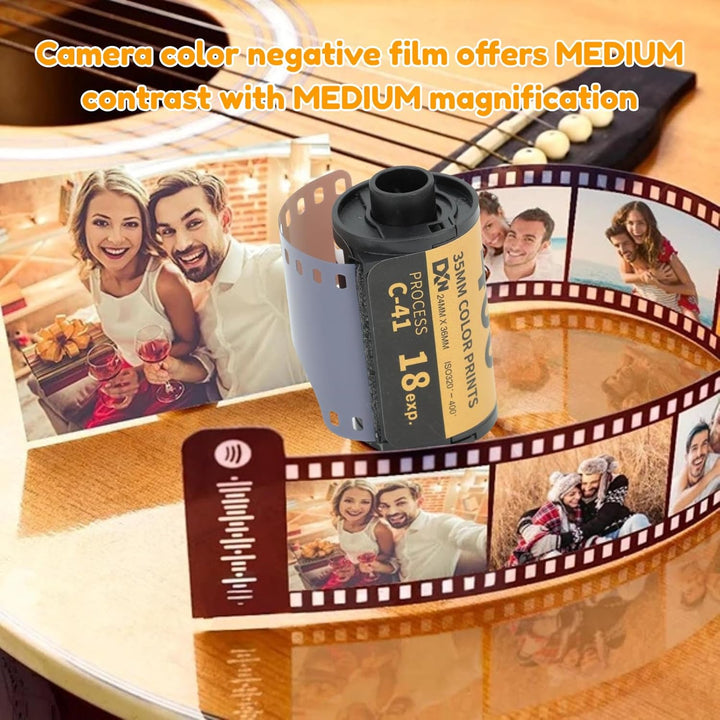 35 -mm -Film, ISO 320-400 Farbdruckfilm Feiner Getreide Breite Belichtung Lategrad High Definition F