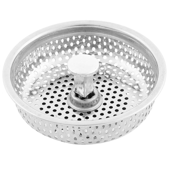 sourcing map Abflusssieb Haus Küche Edelstahl Abfluss Waschbecken Sieb Filter Stopper 83mm Dmr de