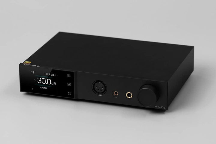 Topping A70PRO Amplifier Fully Balanced R2R Volume Control Module Headphone Amp (Black), Black