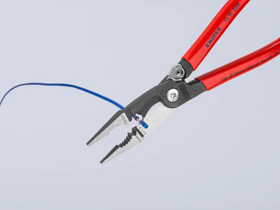 Knipex Elektro-Installationszange schwarz atramentiert, mit Kunststoff überzogen 200 mm 13 91 200