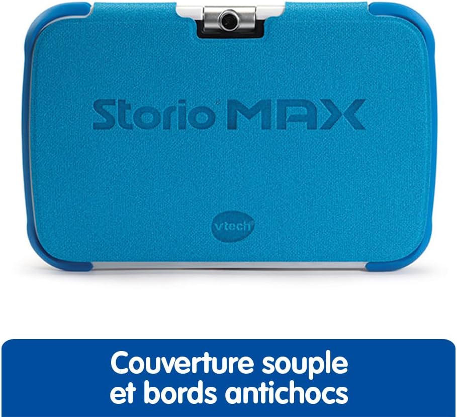 VTech – Tablet Storio Max XL 2 blau – 7 Zoll Kinder-Tablet 1% Lernfunktion – französische Version Ei