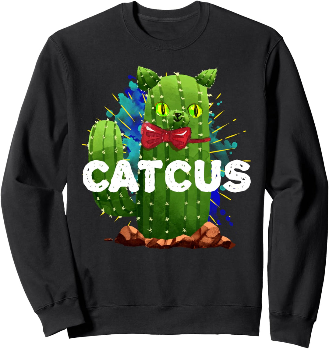 Kaktus Gesicht Cartoon Geschenk Fun Sweatshirt