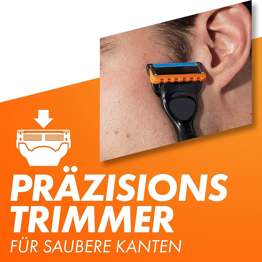 Gillette Fusion 5 Power Rasierklingen, 8 Ersatzklingen für Nassrasierer Herren mit 5-fach Klinge 8 S