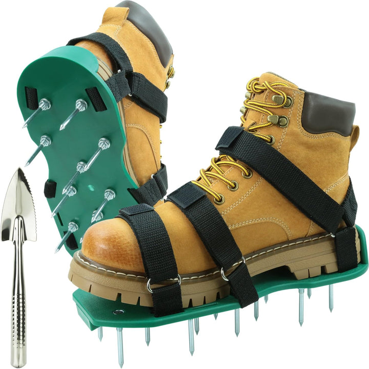 Rasenlüfter Schuhe, Nagelschuhe mit Klettverschluss Aerifizierer für Rasen mit Kostenlose Installati