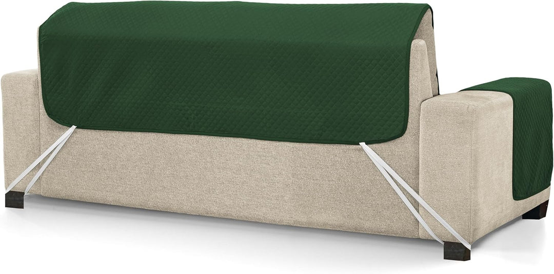 Martina Home Gepolsterter Sofabezug, Kunststoff, Grün/Flasche, 4 Plazas