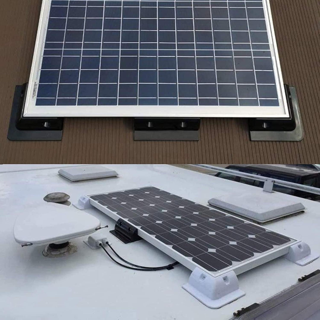 Solar Panel ABS Montagehalterung, 7 Stcs Bohrer Eckschutzkit mit Kabeleingangsdrüse, Verwendung auf