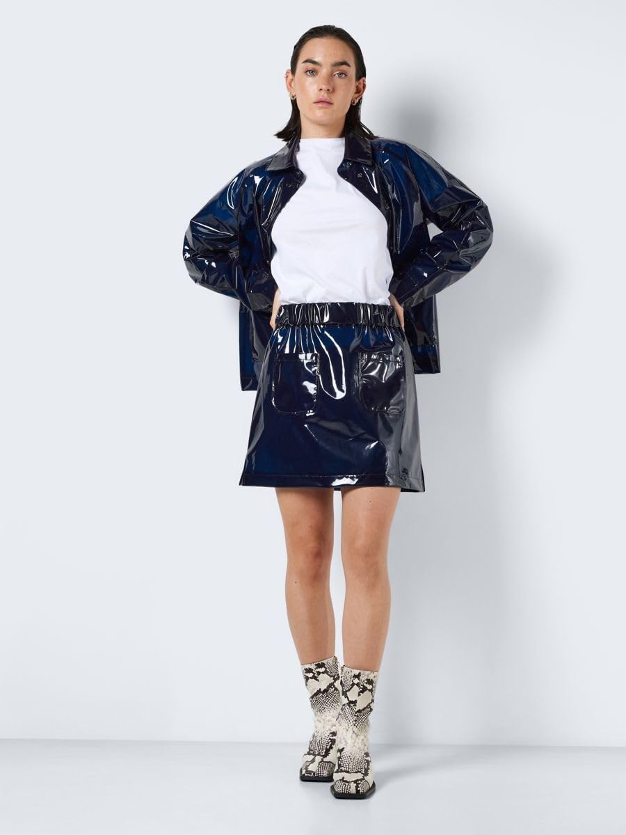 Noisy may Damen Nmsky Short Hw Transp Rainskirt Noos Rock S Navy Blazer, S Navy Blazer
