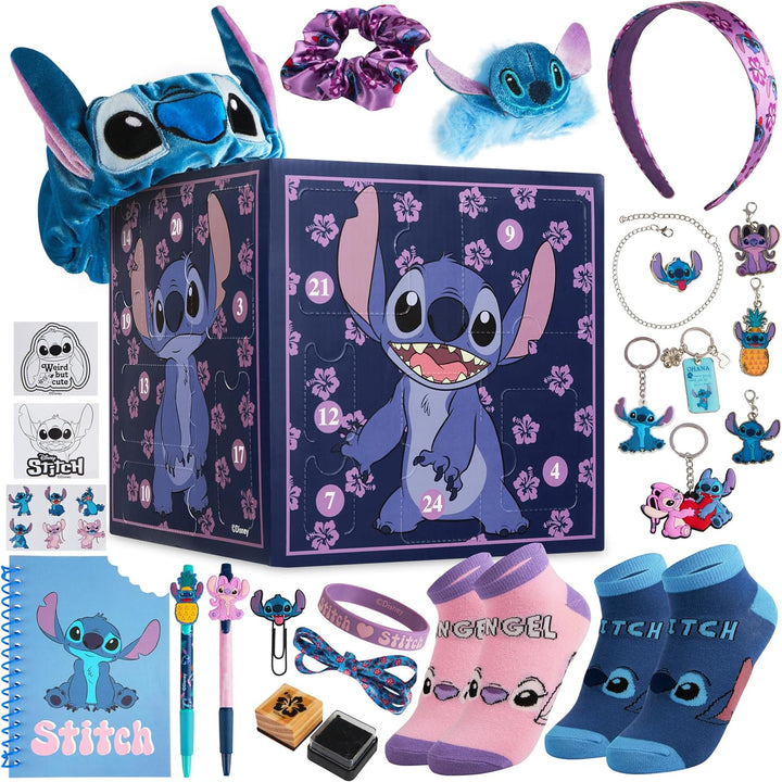 Disney Stitch Adventskalender 2023 Schreibwaren Lilo und Stitch Kinder: 24 Überraschungen mit Schrei