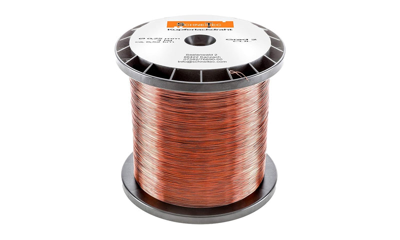 Kupferlackdraht W210 Ø 0,25 mm 3 kg CU Lackdraht Grad 2 CUL Kupferdraht Gewicht 3 Kilogramm Durchmes