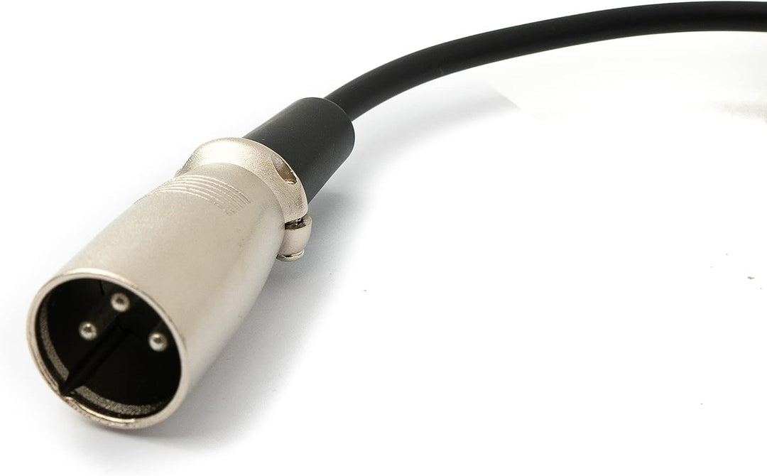 System-S Audio Kabel 150 cm XLR 3 polig Stecker zu Audio DIN 5 polig Stecker Adapter in Schwarz