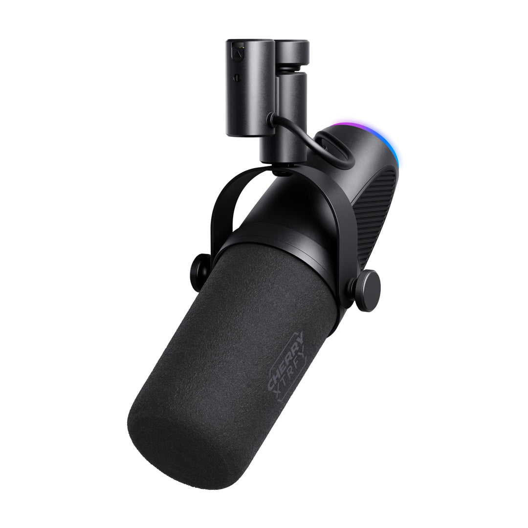 CHERRY XTRFY NGALE X, Professionelles USB- & XLR-Mikrofon für Aufnahmen, Gaming & Streaming, dynamis