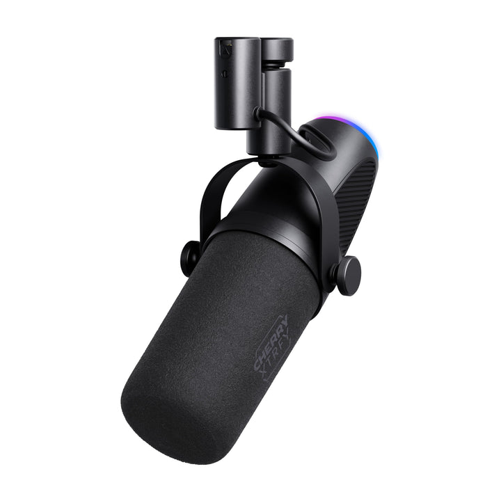 CHERRY XTRFY NGALE X, Professionelles USB- & XLR-Mikrofon für Aufnahmen, Gaming & Streaming, dynamis