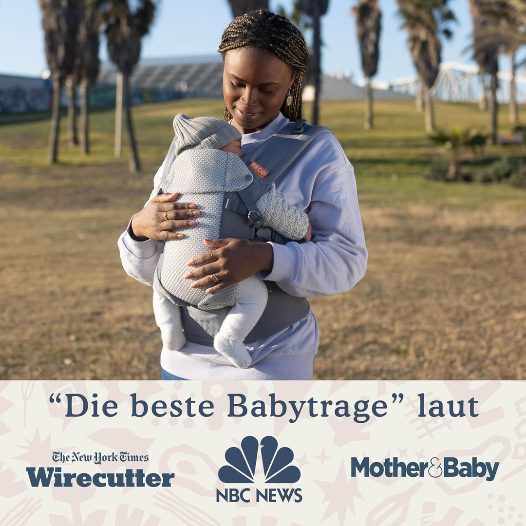 Beco Gemini Babytrage von Neugeborenem bis Kleinkind | Ergonomische Babytrage für Babys 3,2–15,8 kg