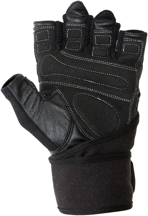 Wrist Wrap Gloves - Dallas - Schwarz/Blau, 3XL