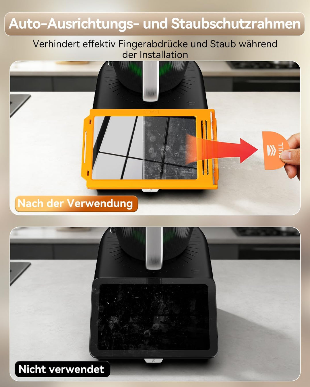 imluckies für Vorwerk Thermomix TM7 für Panzerglas Schutzfolie, 9H Härte Anti-Kratzen &amp; Bläschenfrei