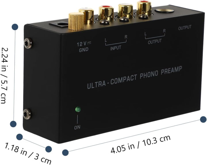 Plattenspieler Vorverstärker Phono Vorverstärker Eu Stecker Dc 12v Schwarz