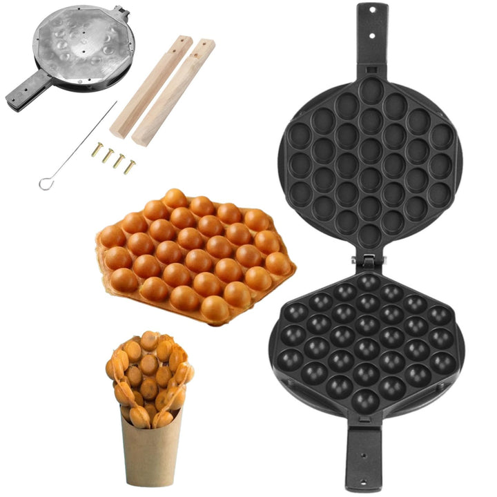 Waffle Maker Pan, Egg Bubble Baking Plate Waffle Maker Pan Tool Egg Waffle Maker Kitchen Nonstick Eg