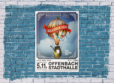 Beatsteaks - Wintertour, Offenbach & Frankfurt 2011 » Konzertplakat/Premium Poster | Live Konzert Ve