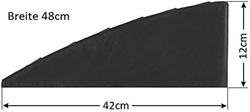 Bordsteinrampe aus Hartgummi Höhe 12cm Gewicht 13 kg