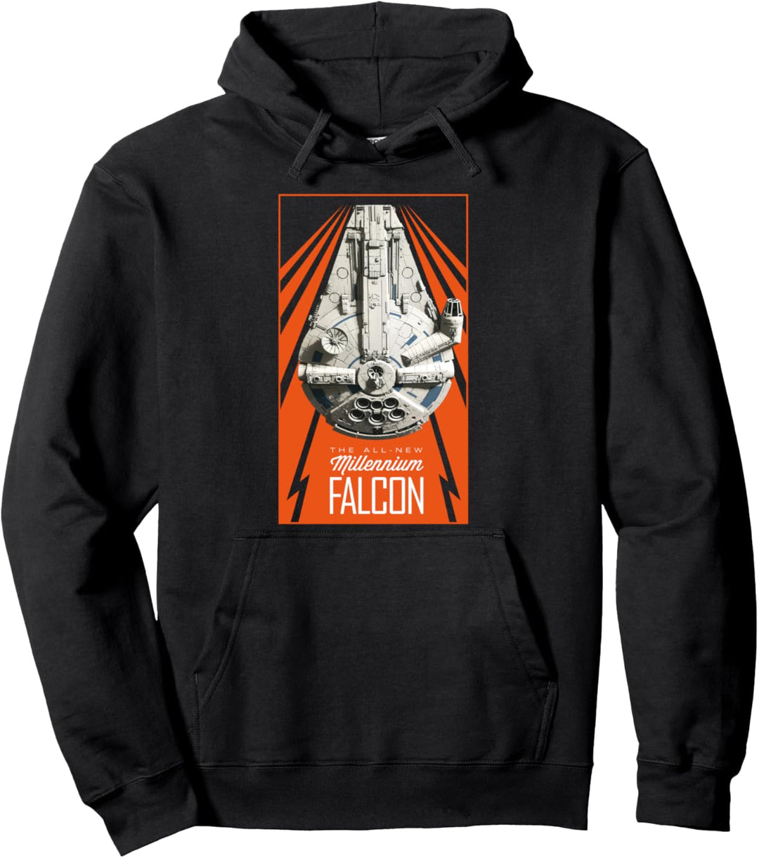 Star Wars Han Solo Movie Retro Falcon Poster Pullover Hoodie