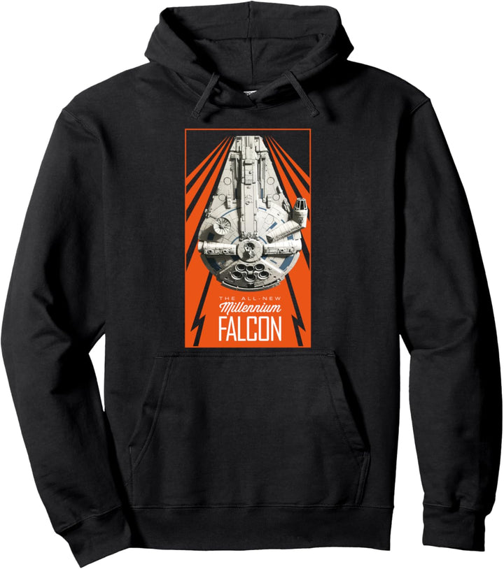 Star Wars Han Solo Movie Retro Falcon Poster Pullover Hoodie