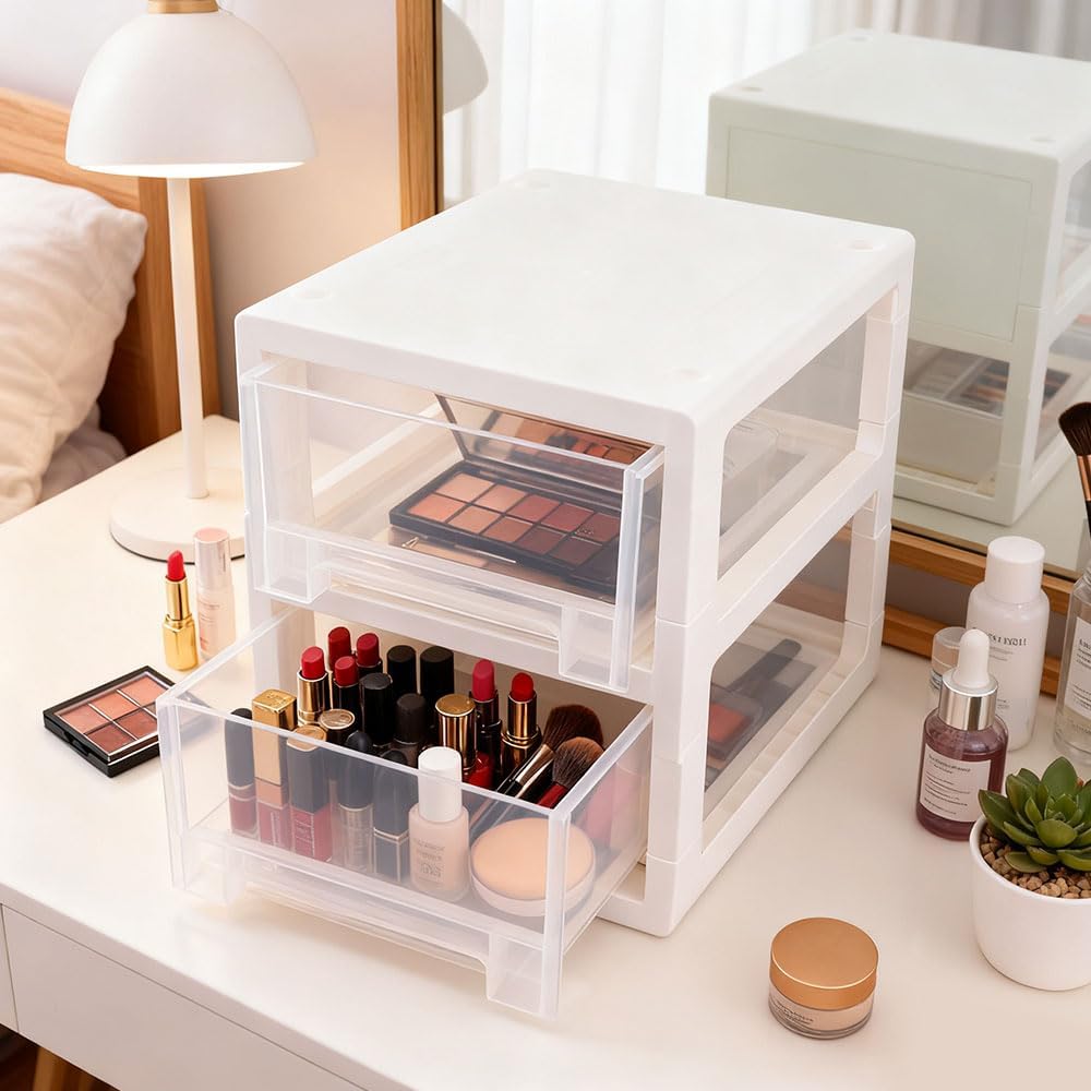 Schubladenbox Schreibtisch Organizer Schubladeneinheit Kunststoff Stapelbare Schubladenboxen Schubla