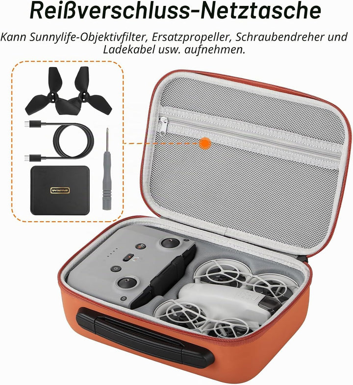 Tasche für DJI Neo Fly More Combo, kompakte Reisetasche Tragetasche für DJI Neo Drone Zubehör und RC