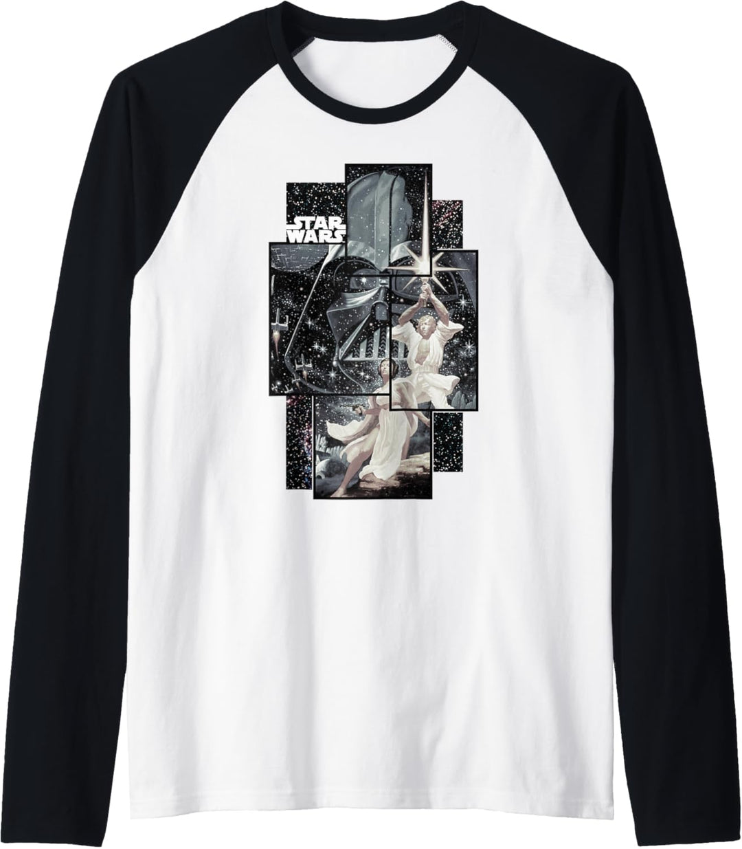 Star Wars Group Shot Pieced Together Poster Raglan