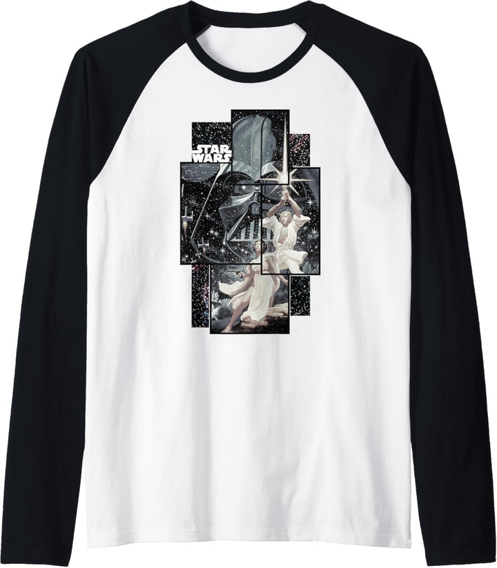 Star Wars Group Shot Pieced Together Poster Raglan