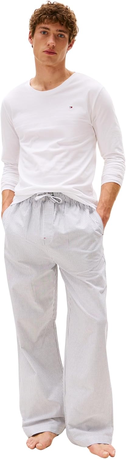 Tommy Hilfiger Herren 3er Pack Langarmshirts Basic XS White (White/Black/Grey Heather), XS White (Wh
