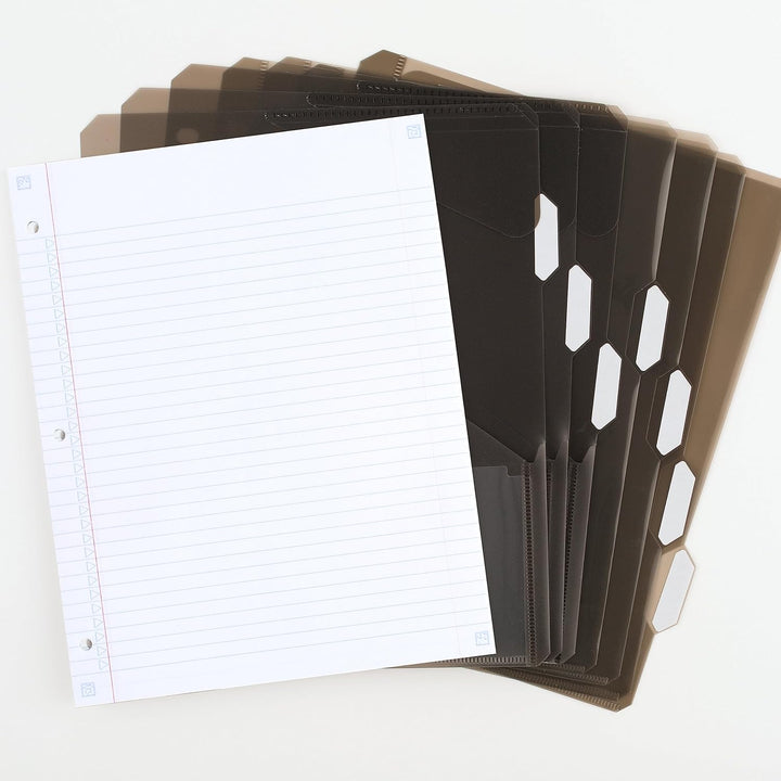 Five Star Flex Nachfüllbares Notizbuch + Lern-App, College-Papier, 3,8 cm TechLock-Ringe, Taschen, T
