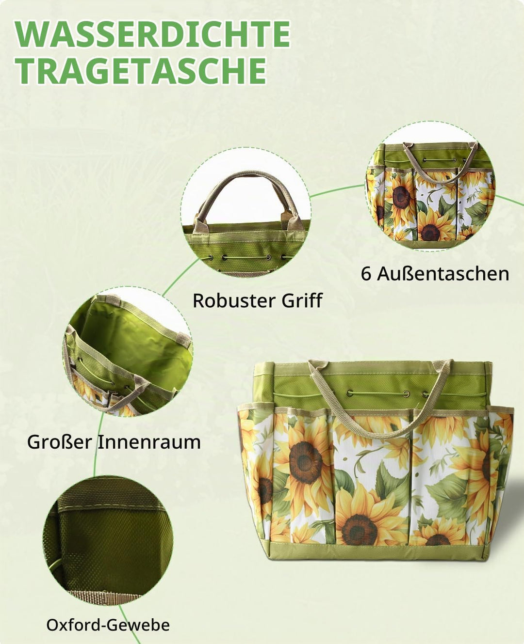 MOSFiATA Gartenwerkzeug Set 12-teilig Schwerlast Edelstahl Gartenarbeit Kit mit antischlipsigen Holz