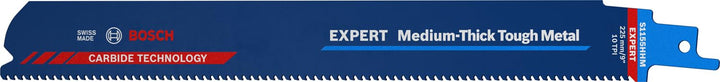 Bosch Professional 10x Expert ‘Medium-Thick Tough Metal’ S 1155 HHM Säbelsägeblatt (für Zäher Stahl,