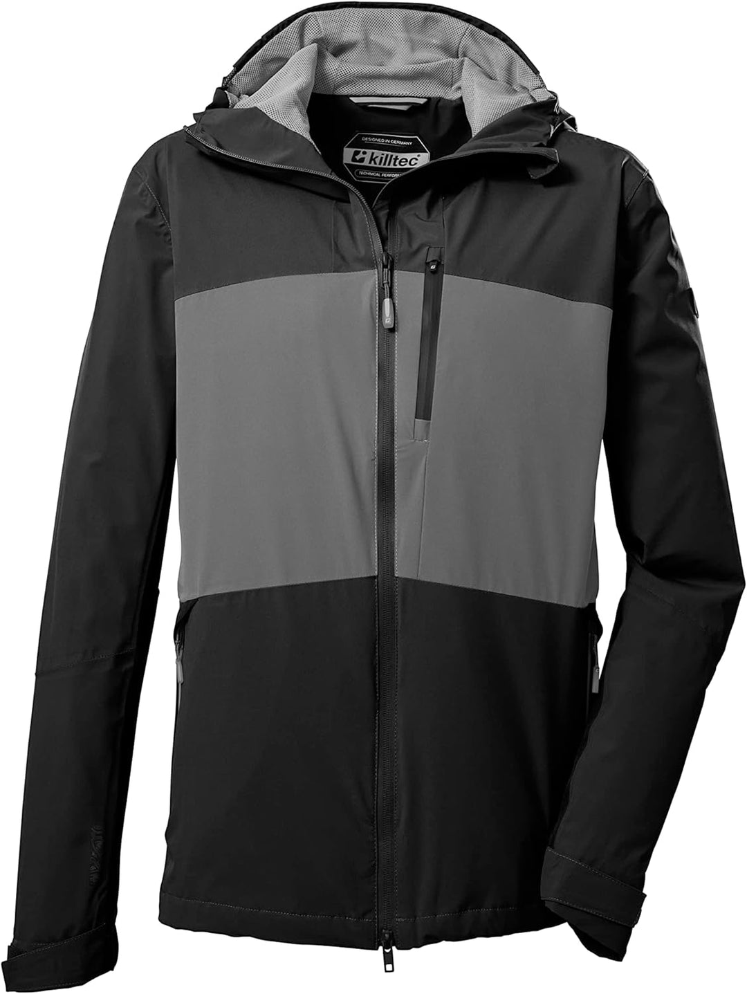 Killtec Herren Kos 31 Mn Jckt Funktionsjacke/Outdoorjacke mit Kapuze und Unterarmventilation S Schwa