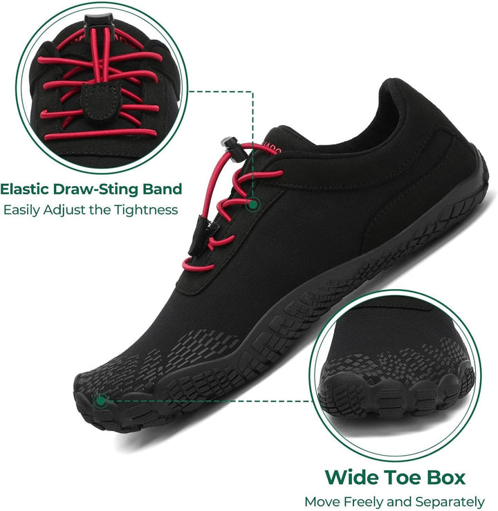 SAGUARO Herren Damen Barfussschuhe - Atmungsaktiv rutschfest Barfussschuhe - mit Breite Zehenbox und