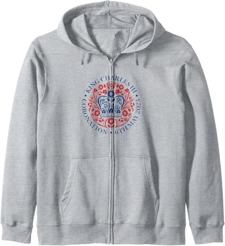 Kings Coronation Offizielles Logo-Emblem Kapuzenjacke
