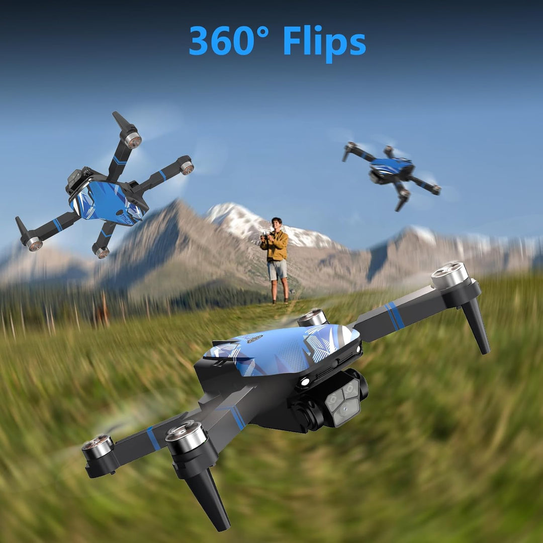 Drohne mit Kamera LCD-Bildschirm Live Video, 4K Drone mit Bürstenlosem Motor, 270°-Hindernisvermeidu