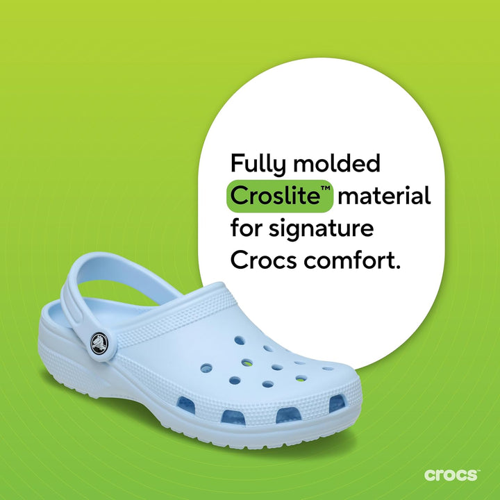 Crocs Unisex Classic Clog 36/37 EU Blue Frost, 36/37 EU Blue Frost