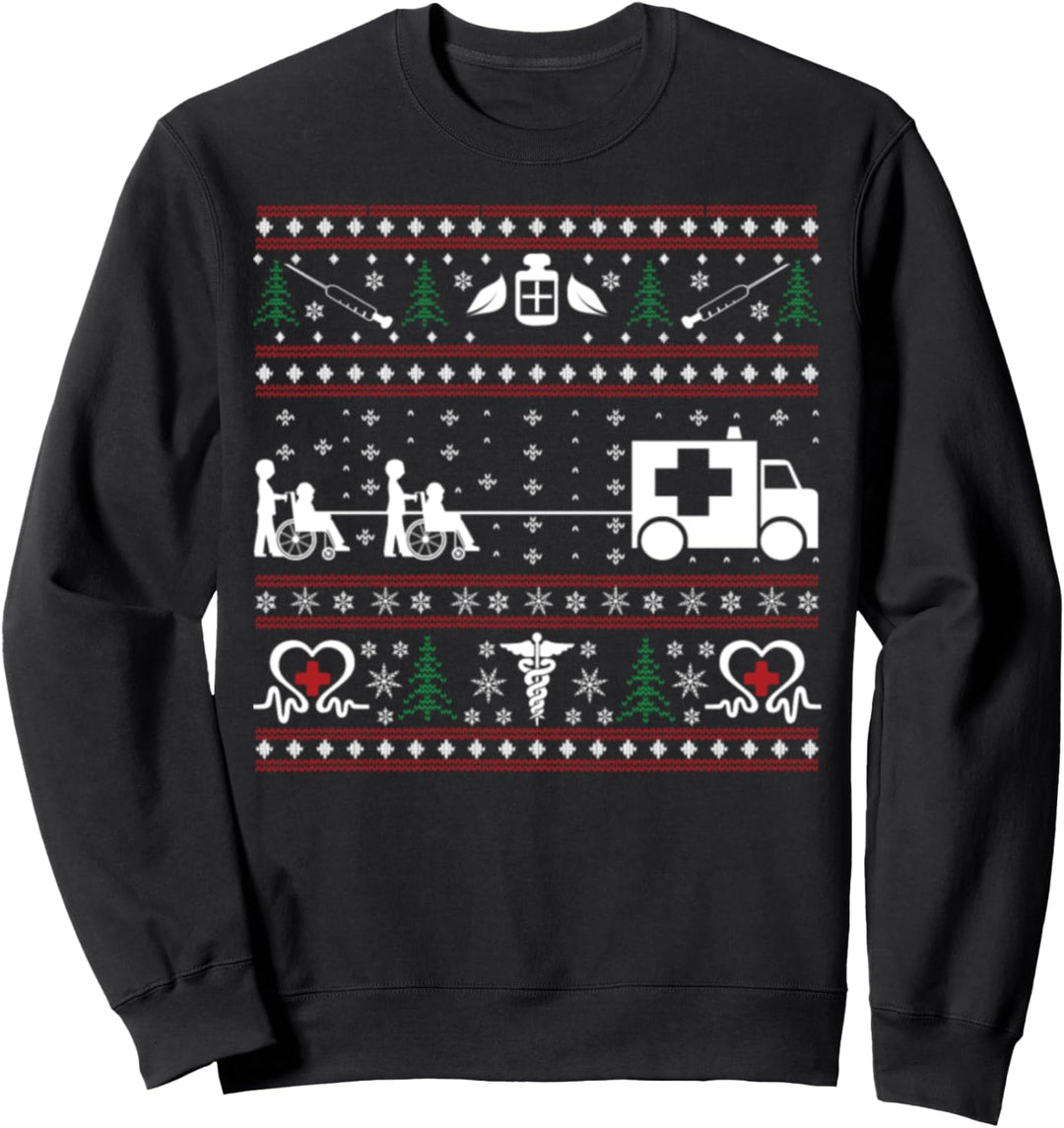 Krankenschwester Ugly Christmas Sweatshirt