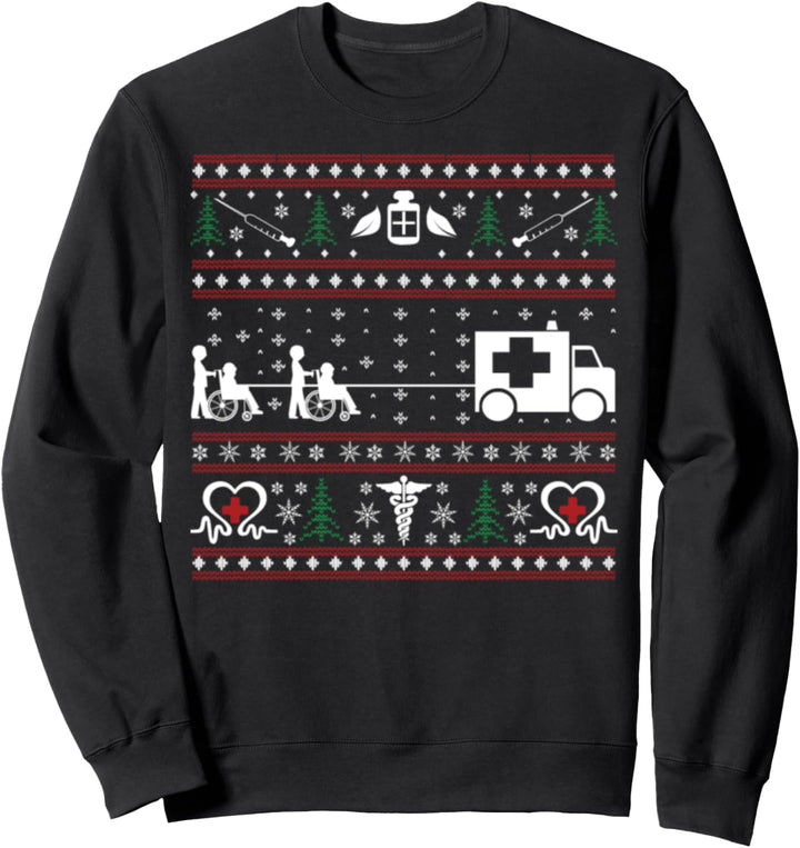 Krankenschwester Ugly Christmas Sweatshirt