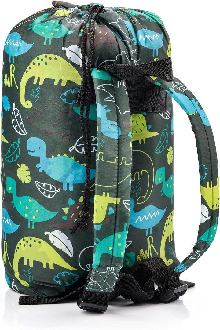 meteor Premium Kinder-Schlafsack mit Rucksack Ultraleicht Kinder Hüttenschlafsack Komfortbel Jugendl